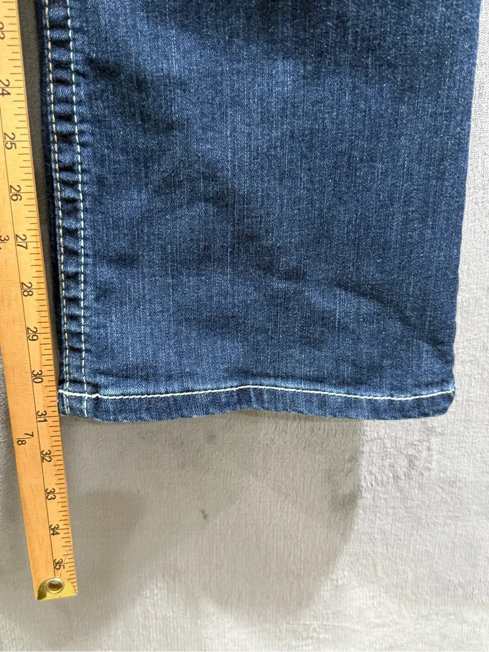 Ariat Denim Mid-Rise Bootcut Jeans Dark Wash Women’s Sz 33R Western Thick Stitch